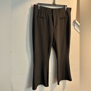 I Believe 3X Black zipper flared dress pants